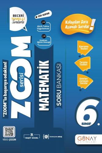 6.Sınıf Yeni Zoom Matematik Soru Bankası Ramazan Akkuş Günay Yayınları
