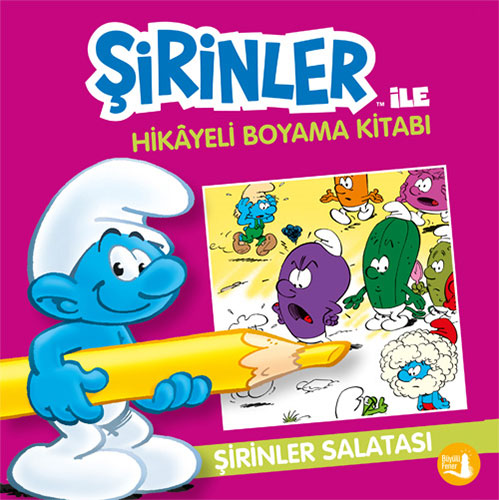 Şirinler ile Hikayeli Boyama Kitabı - Şirinler Salatası