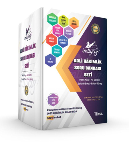 İmtiyaz Adli Hakimlik Soru Bankası Seti