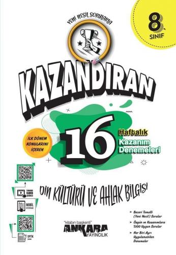 8. Sınıf LGS Din Kültürü Ve Ahlak Bilgisi Kazandıran 16 Haftalık Kazan