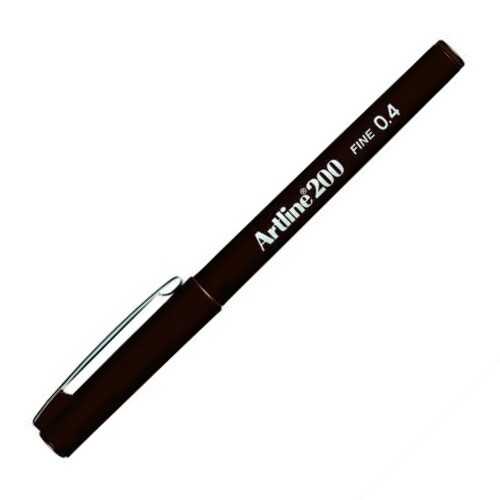 Artline 200N Fine Keçe Uçlu Yazı Kalemi Uç 0.4 Mm Siyah