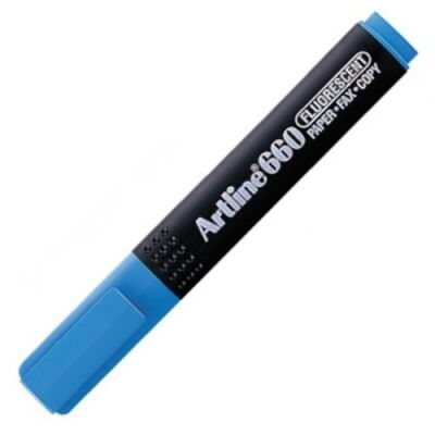 Artline 660 Fosforlu Kalem Kesik Uç 1.0-4.0mm Açık Mavi 4974052832208