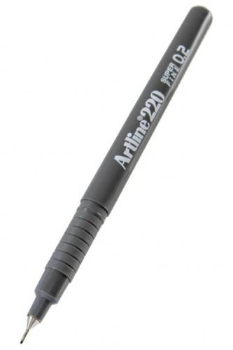 Artline 220 Fineliner Pen 0.2mm Gri 4549441004070