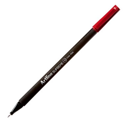 Artline Supreme Fine Keçe Uçlu Kalem Uç 0.4 Mm Koyu Kırmızı