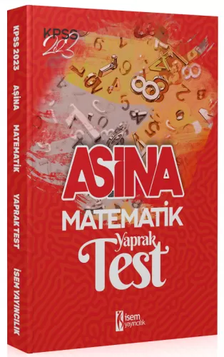 2023 KPSS Matematik Aşina Yaprak Test Çek Kopart İsem Yayınları 978605