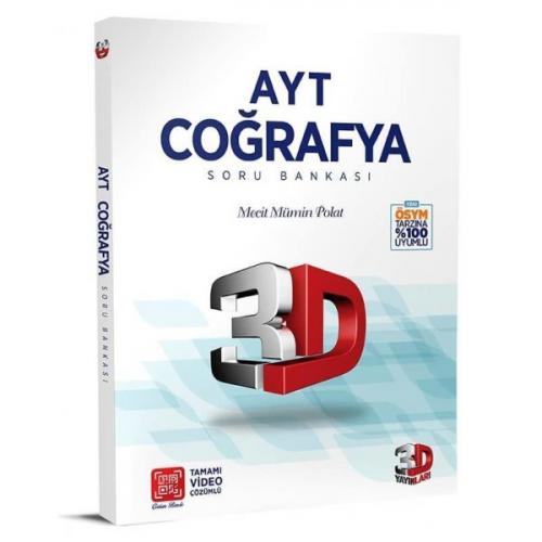 AYT Coğrafya Soru Bankası 3D Yayınları