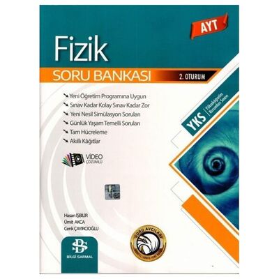 AYT Fizik Soru Bankası Bilgi Sarmal Yayınları 9786257905855