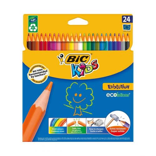Bic Evolution Kuru Boya Kalemi 24 Renk
