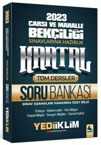 2023 Çarşı ve Mahalle Bekçiliği Sınavlarına Hazırlık Kartal Soru Banka