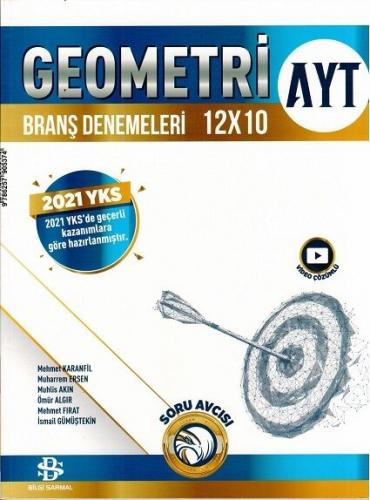 Bilgi Sarmal Yayınları AYT Geometri 12 x 10 Branş Denemeleri