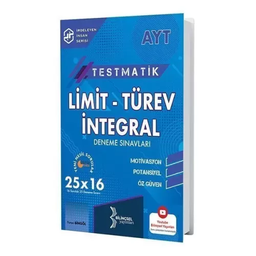 AYT Testmatik Limit Türev İntegral Deneme Sınavları Bilinçsel Yayınları 9786057029096