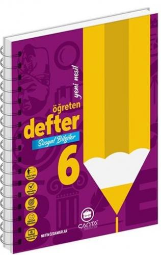 6. Sınıf Sosyal Bilgiler Okula Yardımcı Öğreten Defter Metin Özdamarla
