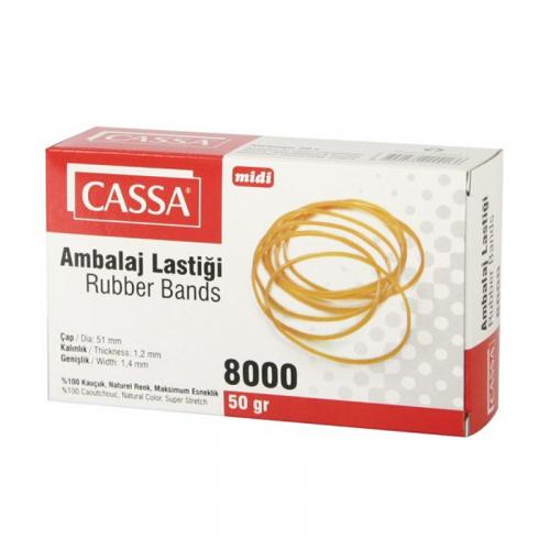 CASSA 8000 MİDİ AMBALAJ LASTİĞİ 50gr KUTU 8699432900013