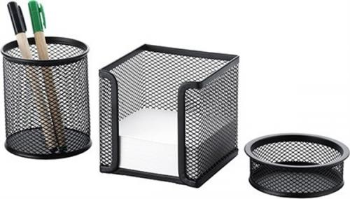 Cassa 8915 Metal Perfore 3'Lü Masaüstü Seti - Siyah 8699432991516