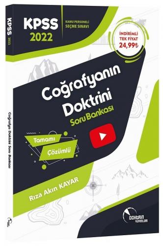 Doktrin Yayınları 2022 KPSS Coğrafyanın Doktrini Soru Bankası Video Çö