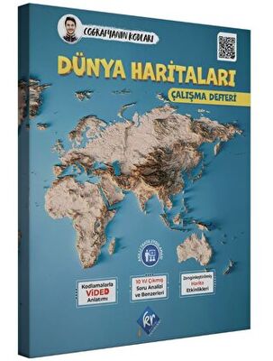 Coğrafyanın Kodları Dünya Haritaları Çalışma Defteri (Tüm Sınavlar İçi
