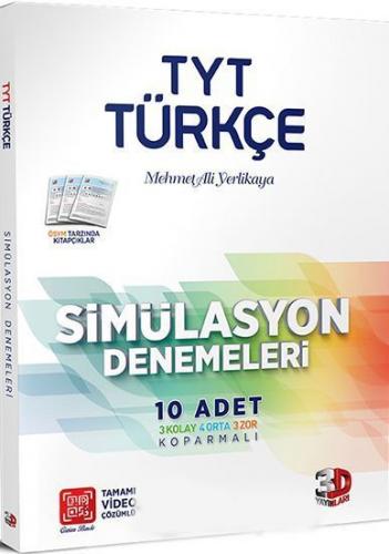 3D Yayınları YKS TYT Türkçe Simülasyon 10 Deneme Video Çözümlü 3D Yayı