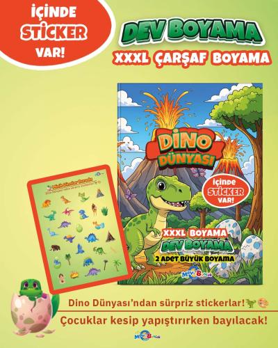 Dino Dünyası (Boyama Kitabı)