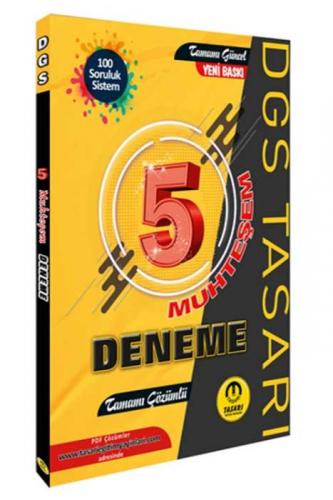 DGS 5 Muhteşem Çözümlü Deneme Tasarı Eğitim Yayınları 9786057188748