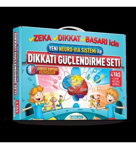 Dikkati Güçlendirme Seti - Görsel Sayısal Egzersizler - 4 Yaş