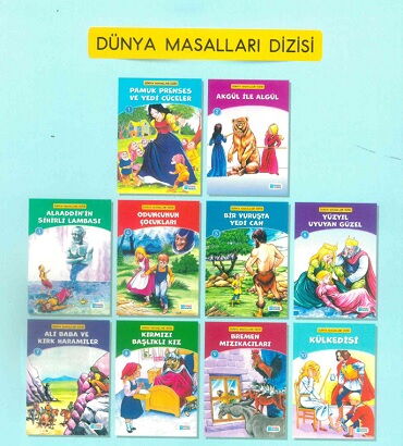 DÜNYA MASALLARI 10 KİTAP SET BÜYÜK BOY MASAL