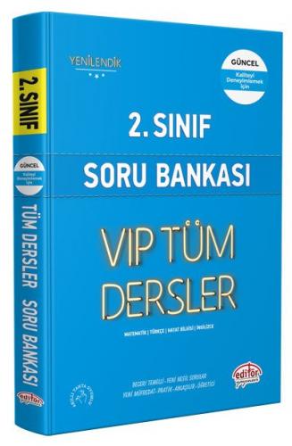 2. Sınıf VIP Tüm Dersler Soru Bankası Mavi Kitap