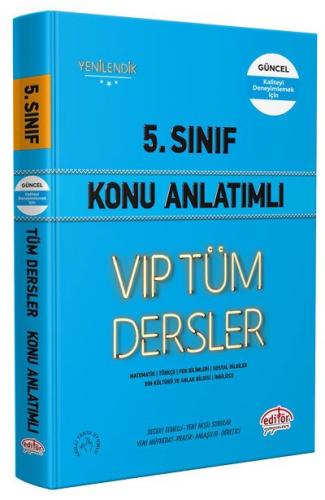 5. Sınıf VIP Tüm Dersler Konu Anlatımı Mavi Kitap