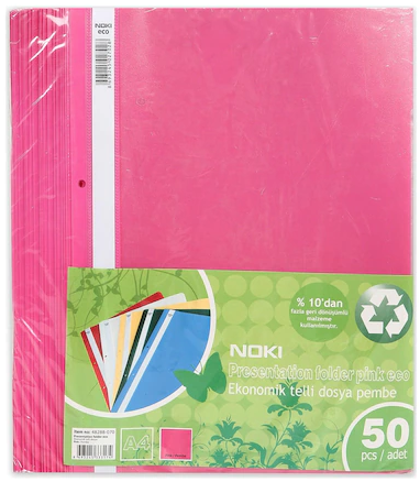 Noki Telli Dosya A4 50 li Paket Tüm Renkler