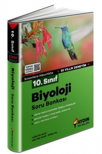 Aydın Yayınları 10. Sınıf Biyoloji Soru Bankası Hüseyin Kerem Okur 978