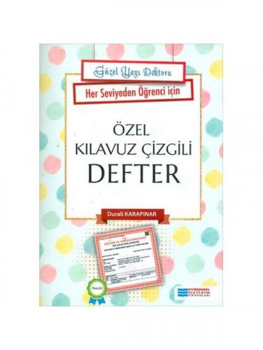 1 Sınıf Özel Kılavuz Çizgili Güzel Yazı DEfteri