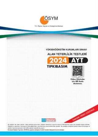 2024 AYT Tıpkı Basım Çıkmış Sorular - Evrensel İletişim Yayınları