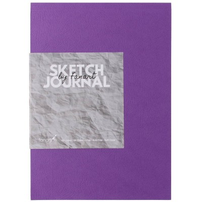 Fanart Sketch Journal Ivory Kağıt Eskiz Defteri Mor 60 yp 110 gr A5 86