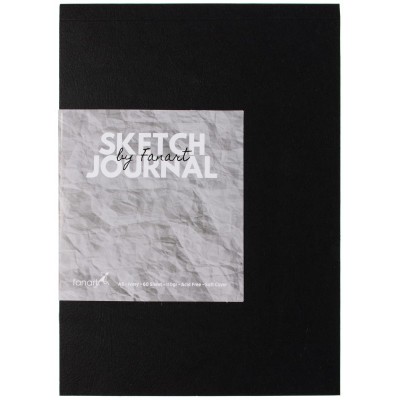 Fanart Sketch Journal Ivory Kağıt Eskiz Defteri Siyah Kapak 60 yp 110 