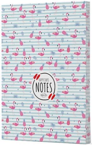 FLAMİNGO 4 ÇİZGİLİ DEFTER YAN BASKILI