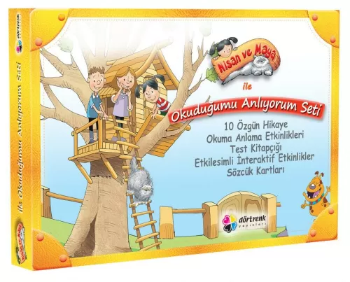 Nisan ve Maya ile Okuduğumu Anlıyorum Hikaye Seti 10 Kitap Dörtrenk Ya