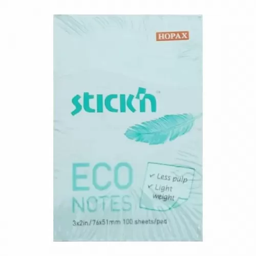 Gıpta Stickn 76x51 100 Yaprak Eco Notes Pastel Mavi Not Kağıdı 4712759