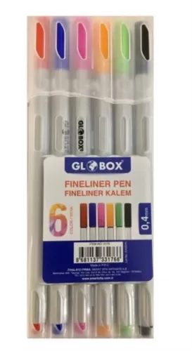 Globox Fınelıner Kalem 6 Lı Pp Kutu 8681137331766