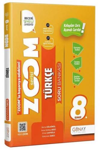 8.Sınıf LGS Yeni Zoom Türkçe Soru Bankası Berna Gülgönül Günay Yayınla