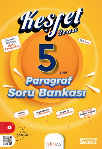 5. Sınıf Keşfet Serisi Paragraf Soru Bankası Günay Yayınları 978625833