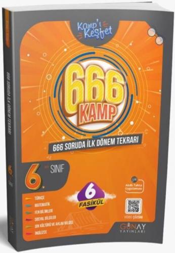 6. Sınıf 666 Soruda İlk Dönem Kamp Kitabı Günay Yayınları 978625833140
