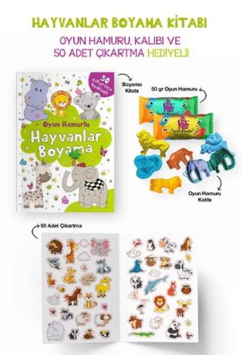 HAYVANLAR BOYAMA KİTABI OYUN HAMURU VE OYUNCAK