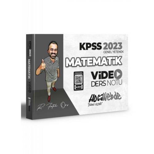 2023 KPSS Matematik Video Ders Notu HocaWebde Yayınları 9786057301116