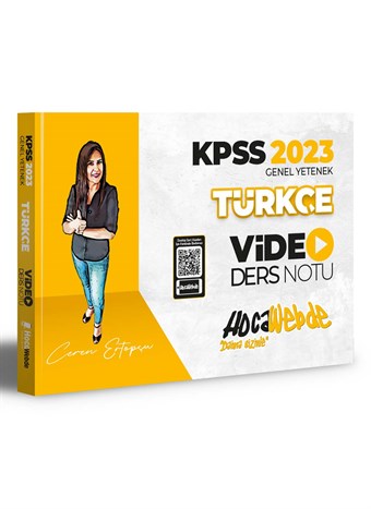 2023 KPSS Türkçe Video Ders Notu HocaWebde Yayınları 9786057301109