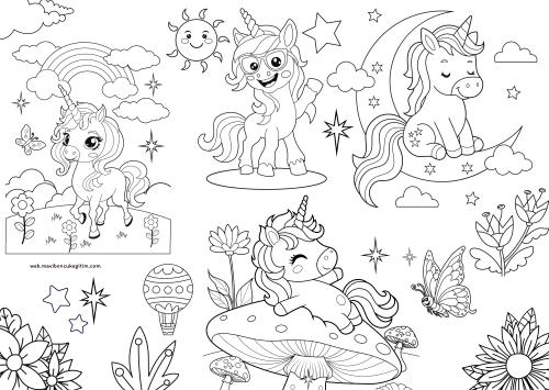 Unicorn Dünyası (Boyama Kitabı)