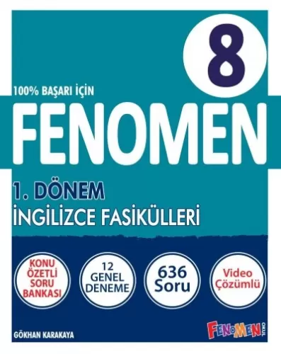 Fenomen 8. Sınıf İNGİLİZCE 1.DÖNEM FASİKÜLLERİ (3 FASİKÜL) 97862569720