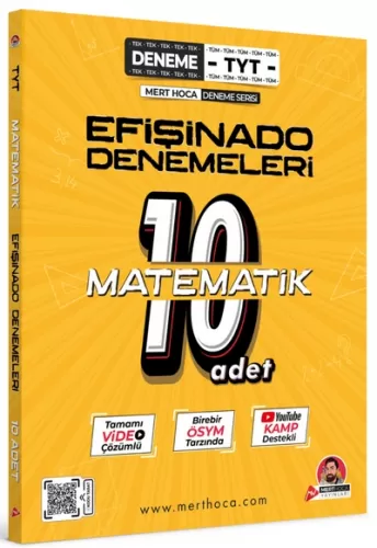 TYT Efişinado Matematik Denemeleri – 10’lu Deneme Mert Hoca Yayınları 