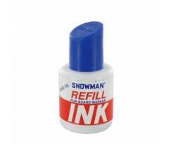Snowman Beyaz Tahta Kalemi Mürekkebi 30 Cc Mavi Plastik Şişe