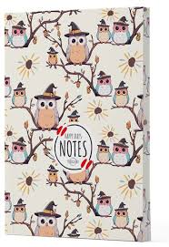 Baykuş 7 - Yan Boyamalı Çizgili Defter