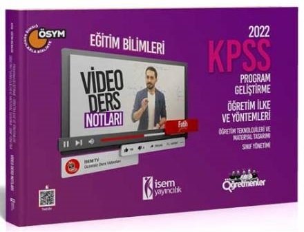 İsem Yayınları 2022 KPSS Eğitim Bilimleri Program Geliştirme Öğretim İ