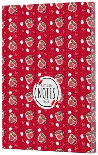 KAHVE 9 ÇİZGİLİ DEFTER YAN BASKILI